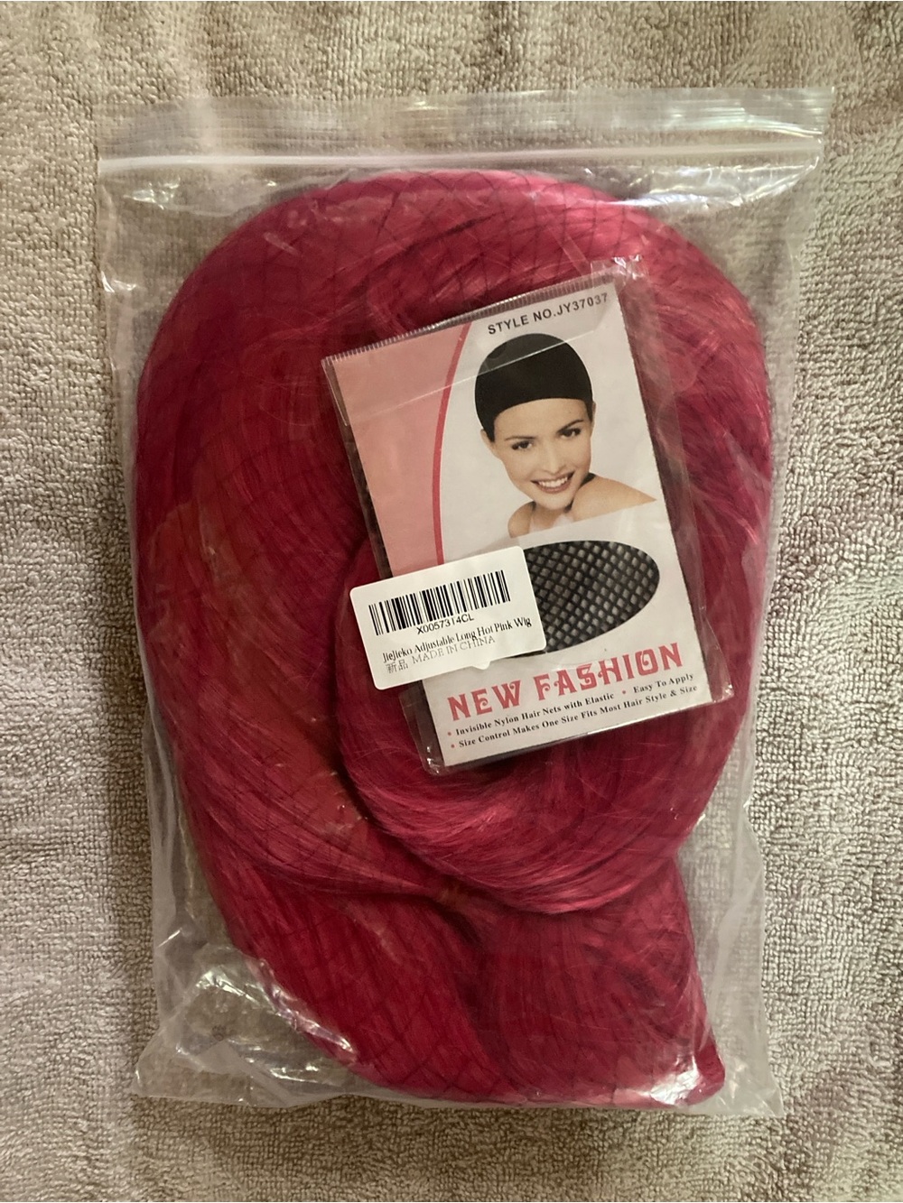 Long Straight Pink Cosplay Costume Wig with 2 Pigtails